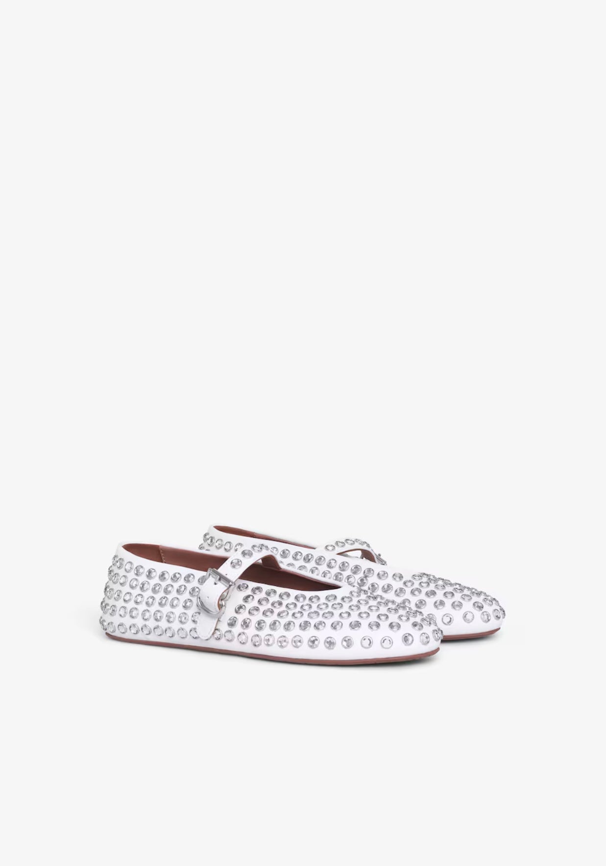 Ballerina aus Pelle di Agnello mit Strass