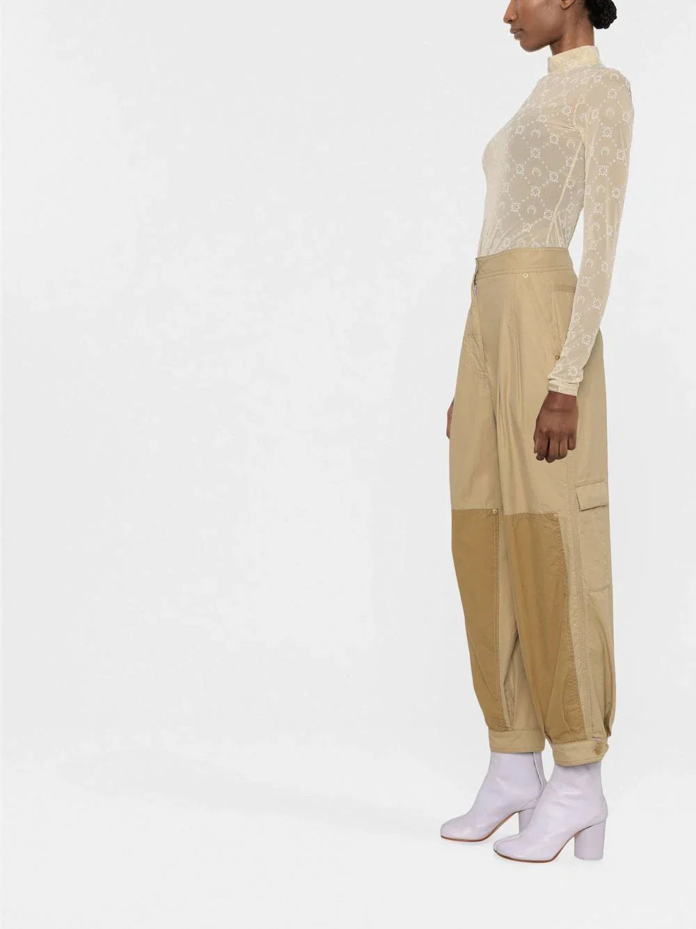 T-Shirt Con Stampa RICAMO SABBIA 