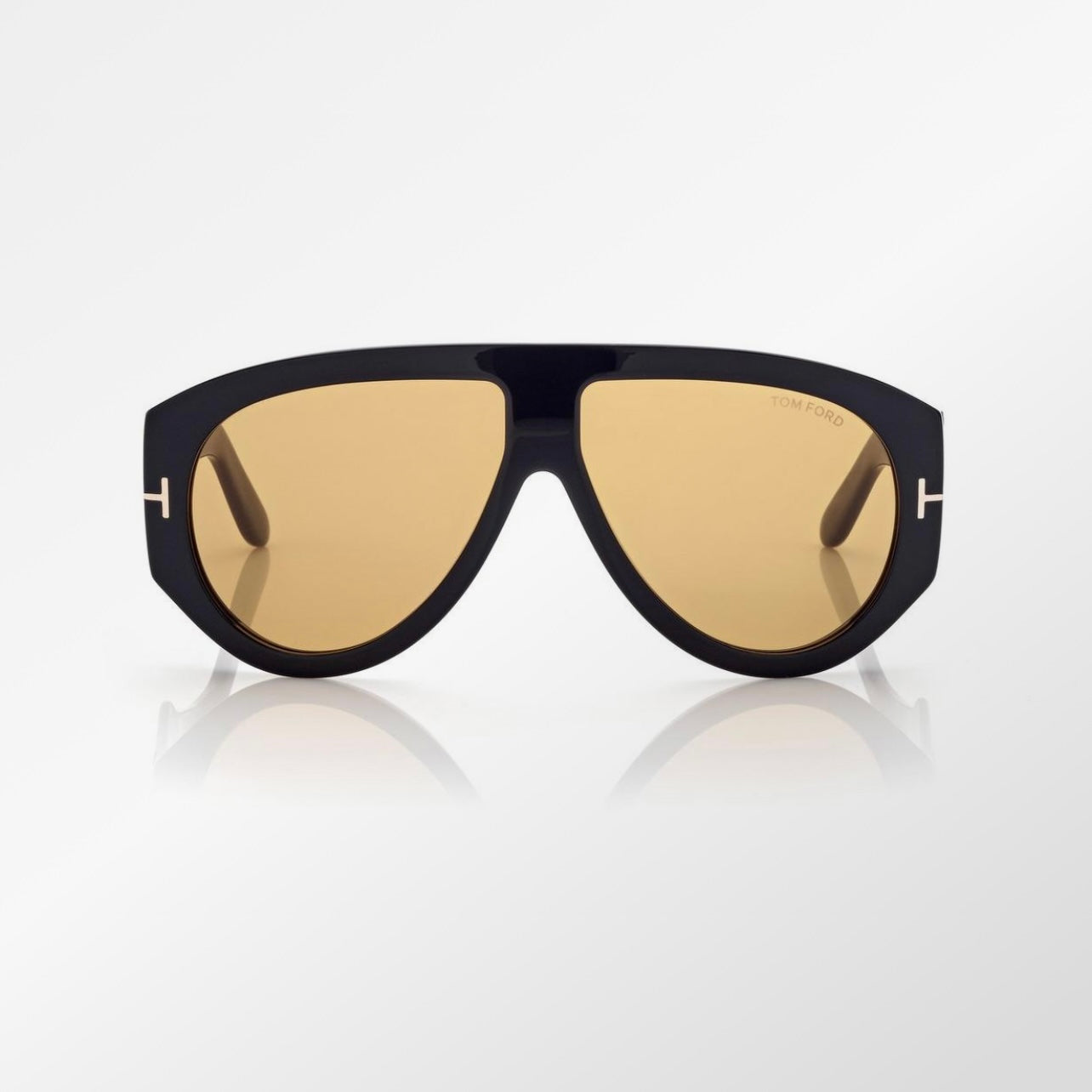 Tom F Sonnenbrille Shini Schwarz/Braun