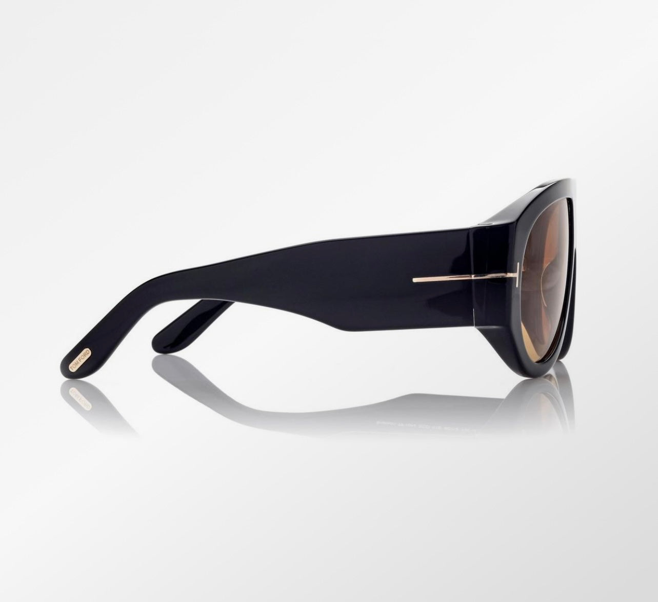 Tom F Sonnenbrille Shini Schwarz/Braun
