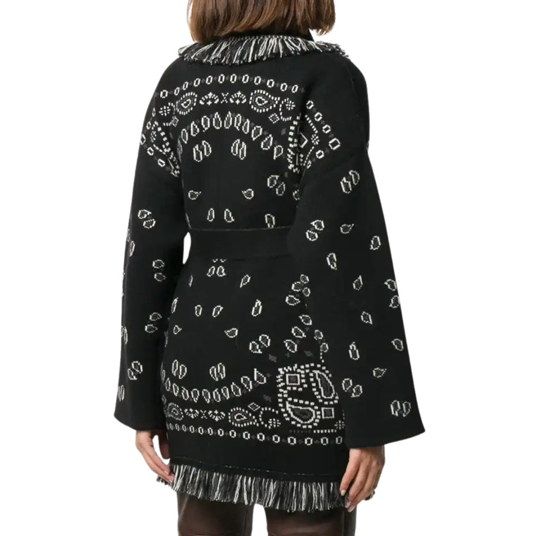CARDIGAN BANDANA NERO