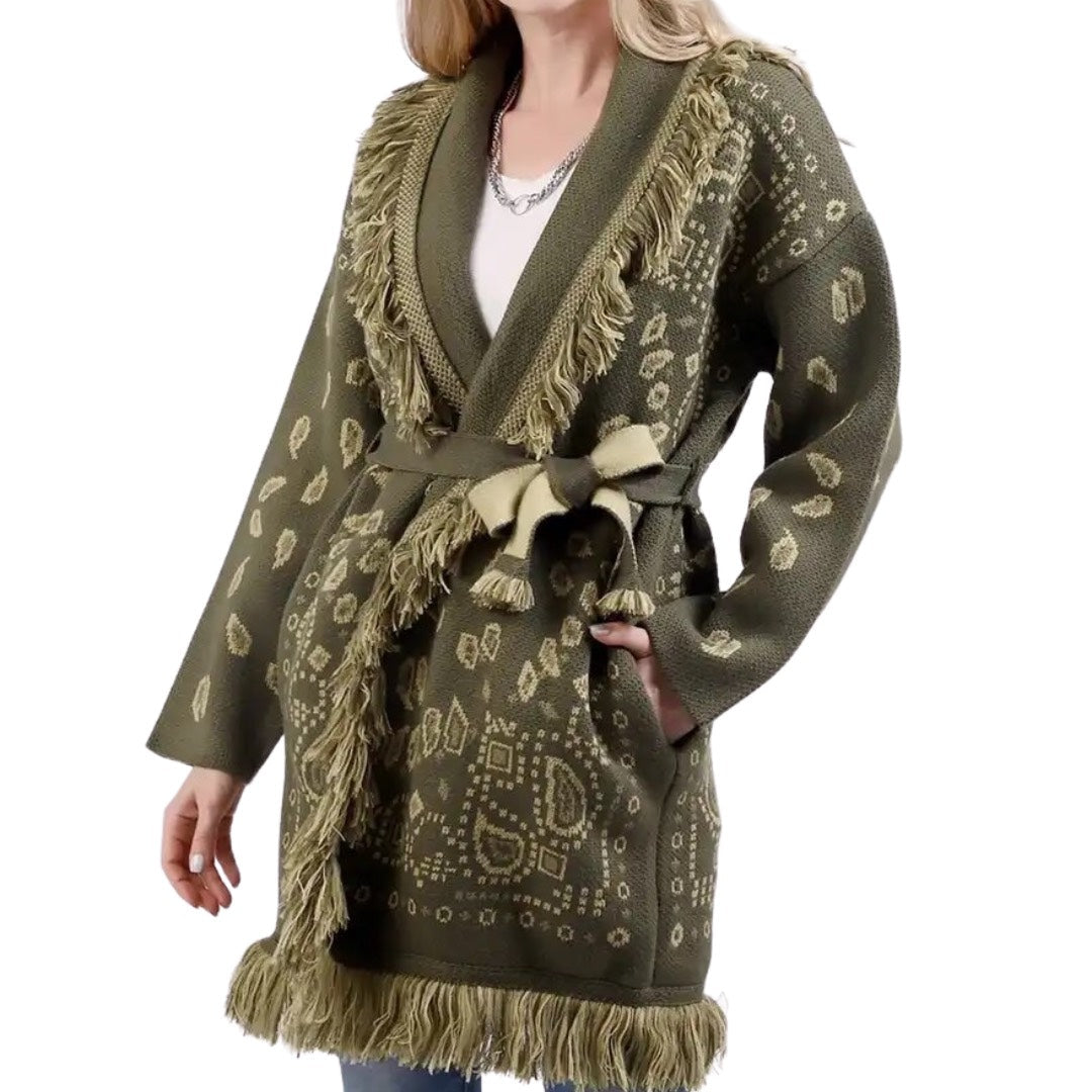 CARDIGAN BANDANA MILITARE