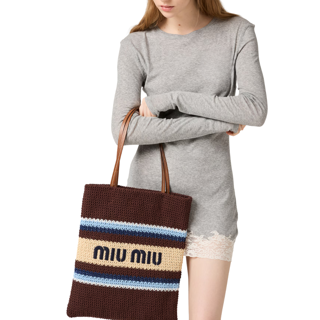 Mi* Mi* Rafia bag Intrecciata